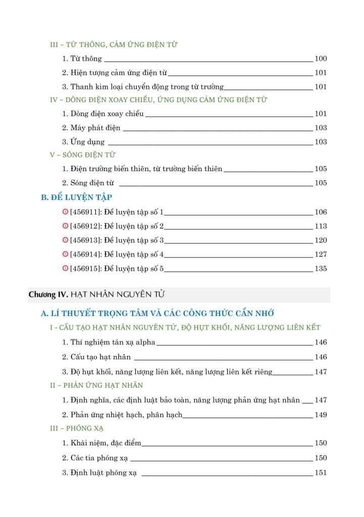 TRỌNG TÂM LÍ THUYẾT TỐT NGHIỆP PHỔ THÔNG MÔN VẬT LÍ (Theo Chương trình SGK mới)